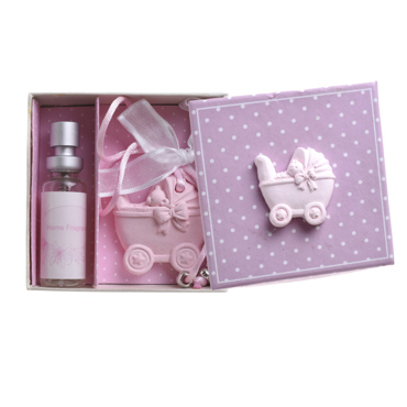 Inart Αρωματικό Χώρου Λαδάκι Σαπουνάκι Ροζ 9Χ9Χ3 3-70-978-0004