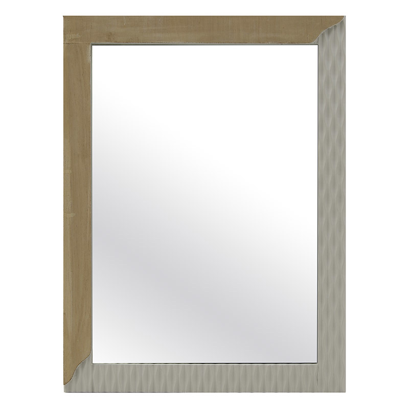 INART ΚΑΘΡΕΠΤΗΣ ΞΥΛΙΝΟΣ ΛΕΥΚΟΣ NATURAL 60X3X80 3-95-482-0012