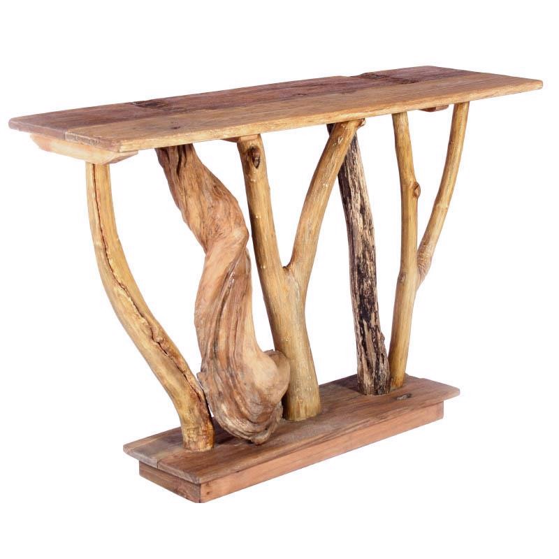 INART ΚΟΝΣΟΛΑ ΞΥΛΙΝΗ NATURAL 120X35X78 3-50-521-0009