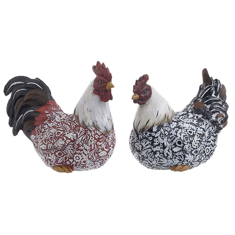 INART ΣΕΤ ΤΩΝ 2 ΚΟΤΑ ΚΟΚΚΟΡΑΣ POLYRESIN 24X12X22 3-70-547-0732