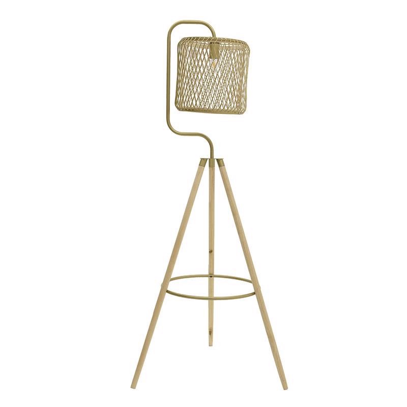 INART ΦΩΤΙΣΤΙΚΟ ΕΠΙΔΑΠΕΔΙΟ ΞΥΛΙΝΟ NATURAL ΧΡΥΣΟ 57X59X159 3-15-716-0227