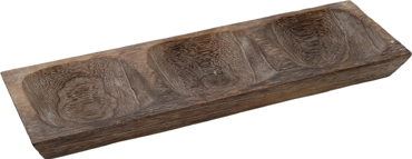 Ξηροκαρπιέρα 3 Θέσεων Ξύλινη Σκούρο Καφέ 45X13X4εκ XYP309 Espiel