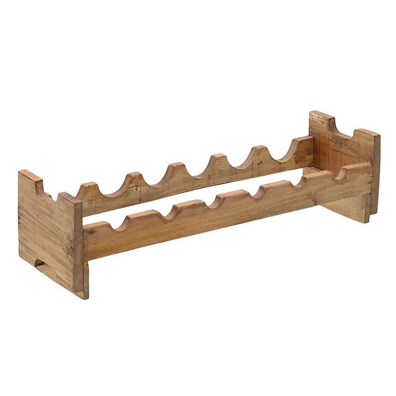 INART ΜΠΟΥΚΑΛΟΘΗΚΗ 6 ΘΕΣΕΩΝ ΞΥΛΙΝΗ NATURAL 70X20X17 3-70-521-0016
