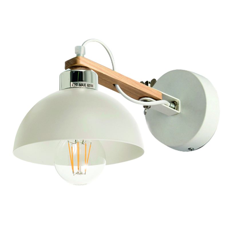 INLIGHT ΑΠΛΙΚΑ TOIXOY ΜΕΤΑΛΛΙΚΗ ΛΕΥΚΗ 43384