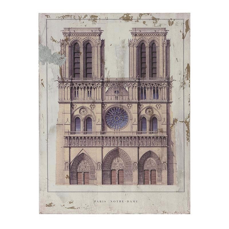 INART ΠΙΝΑΚΑΣ ΞΥΛΙΝΟΣ PRINTED NOTRE DAME 60X80 3-90-271-0013