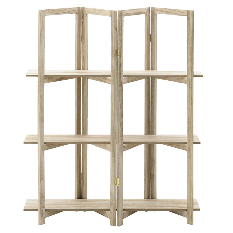 Inart Ραφιέρα Βιβλιοθήκη Ξύλινη Natural 100Χ35Χ120 6-50