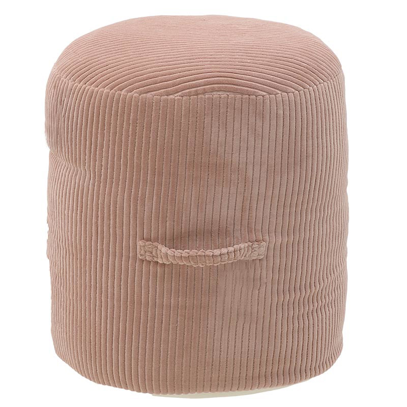 Μικροέπιπλα agiovlasitishome - ΣΗΜΑΝΤΙΚΟ: Σε περίπτωση διαφοράς τιμής από το κατάστημα ισχύει παντα και μόνο η τιμή του καταστήματος Inart Πουφ Υφασμάτινο Σομόν Δ45Χ45 7-50-123-0010