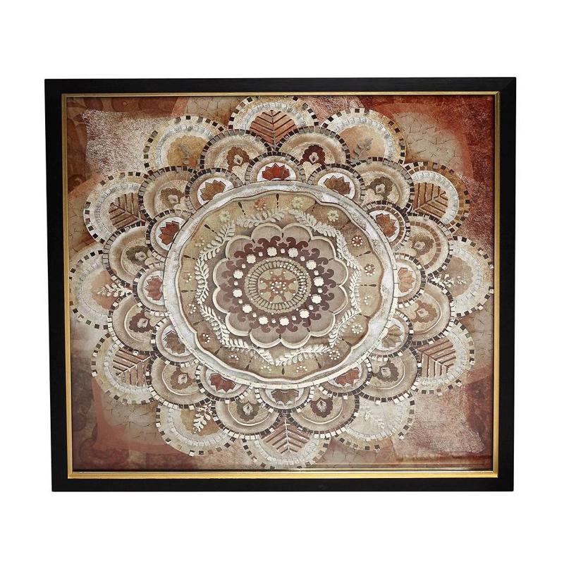 agiovlasitishome Διακοσμητικά τοίχου - ΣΗΜΑΝΤΙΚΟ: Σε περίπτωση διαφοράς τιμής από το κατάστημα ισχύει παντα και μόνο η τιμή του καταστήματος Κάδρο Κοκκίνο Μοτίβο 92Χ92εκ RAM220 Espiel