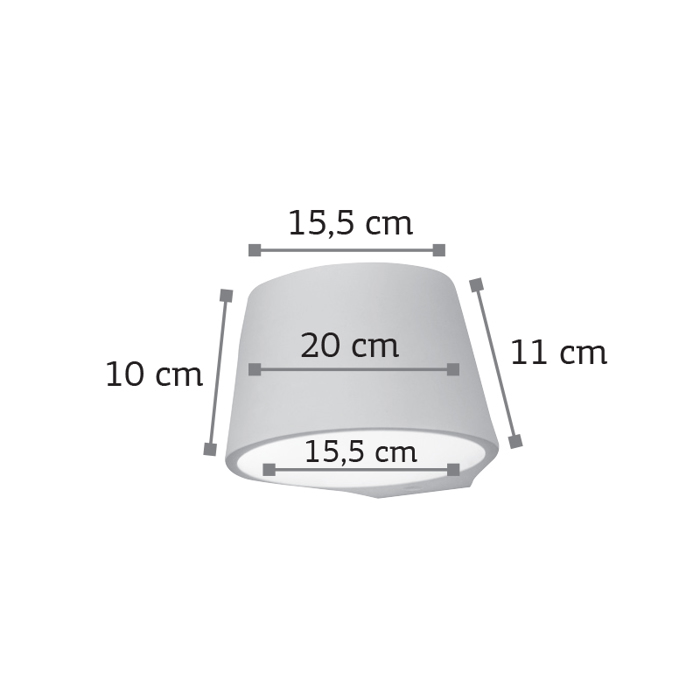 INLIGHT APLIKA TOIXOu GPsINI LEuKI E14 20x15.5cm 43375