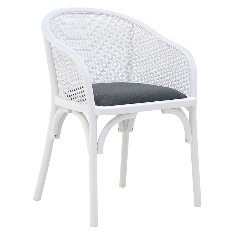 INART ΚΑΡΕΚΛΑ ΞΥΛΙΝΗ ΛΕΥΚΗ ΜΑΥΡΗ 55X56X80/50 3-50-941-0002