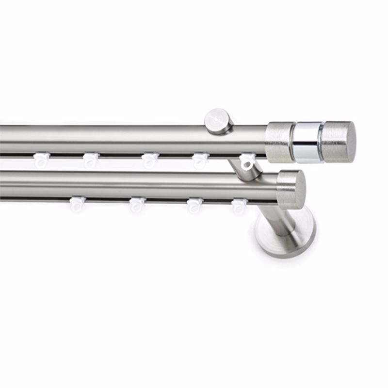 Anartisi - ΣΗΜΑΝΤΙΚΟ: Σε περίπτωση διαφοράς τιμής από το κατάστημα ισχύει παντα και μόνο η τιμή του καταστήματος Σιδηρόδρομος διπλός Φ25 ILIOS S1 νίκελ σατινέ