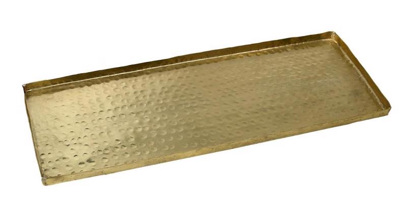 Πλατό Αλουμινίου Ορθογώνιο Χρυσό 'Σφυρήλατο' 51X18.5εκ LAK307K2 Espiel