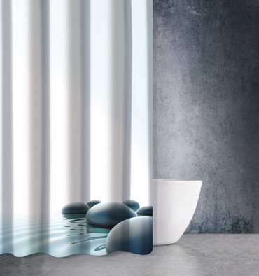 ΚΟΥΡΤΙΝΑ ΜΠΑΝΙΟΥ 180X200 SAINT CLAIR ZEN BODY DES 809