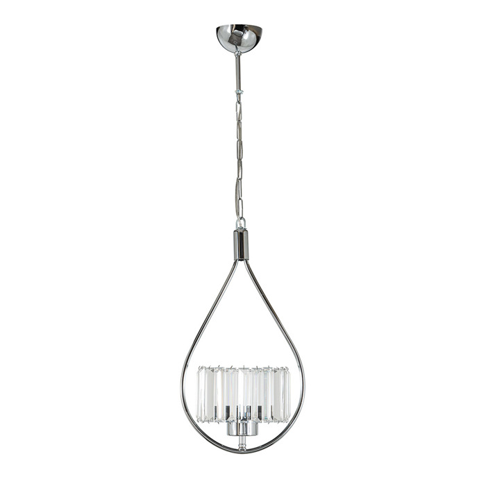 Arlight FOTISTIKO OROFIS METALLIKO NIKEL ME DIAFANO GALI E27 18X85cm PDT 6092 0083511