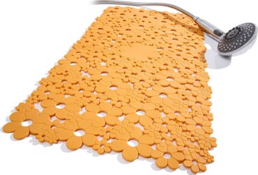 Dimitracas Πατάκι Αντιολισθητικό Πορτοκαλί 'Fiore' 34x74cm 00087.004