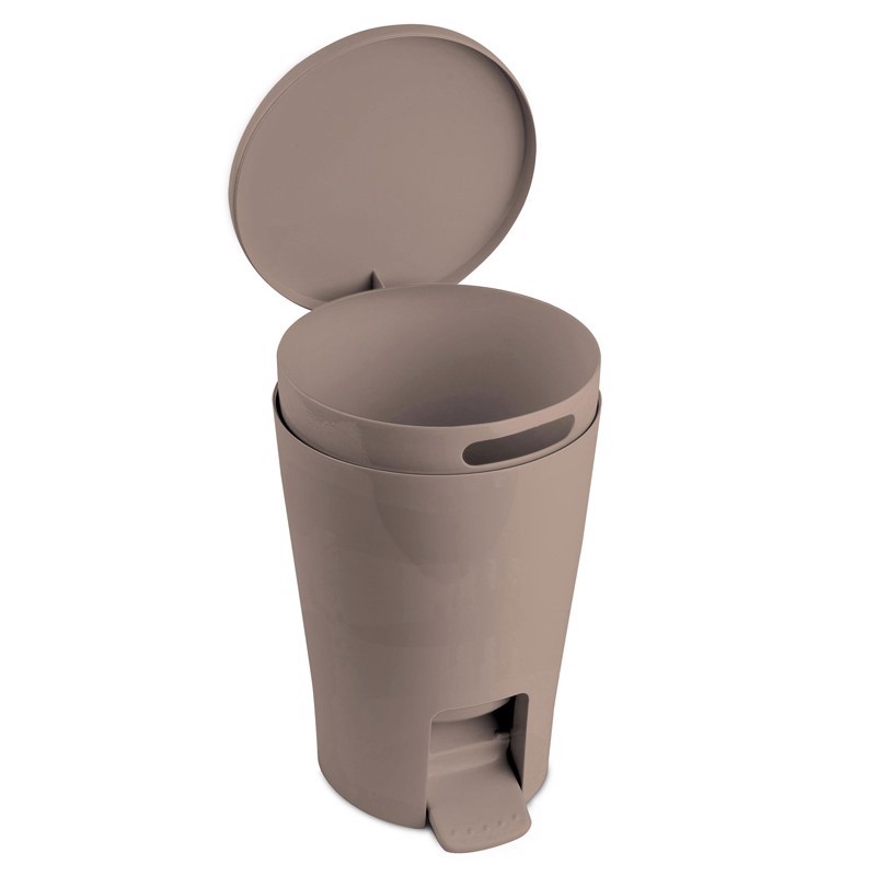 Dimitracas Χαρτοδοχείο TATAY Diabolo Πλαστικό Taupe Φ19