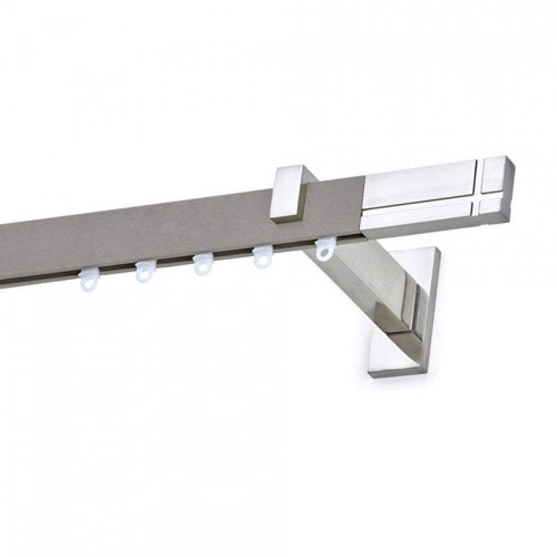 Κουρτινόξυλα agiovlasitishome - ΣΗΜΑΝΤΙΚΟ: Σε περίπτωση διαφοράς τιμής από το κατάστημα ισχύει παντα και μόνο η τιμή του καταστήματος Σιδηρόδρομος Flat Αλουμινίου 'CHICAGO' Νίκελ/MY-03 (Μον