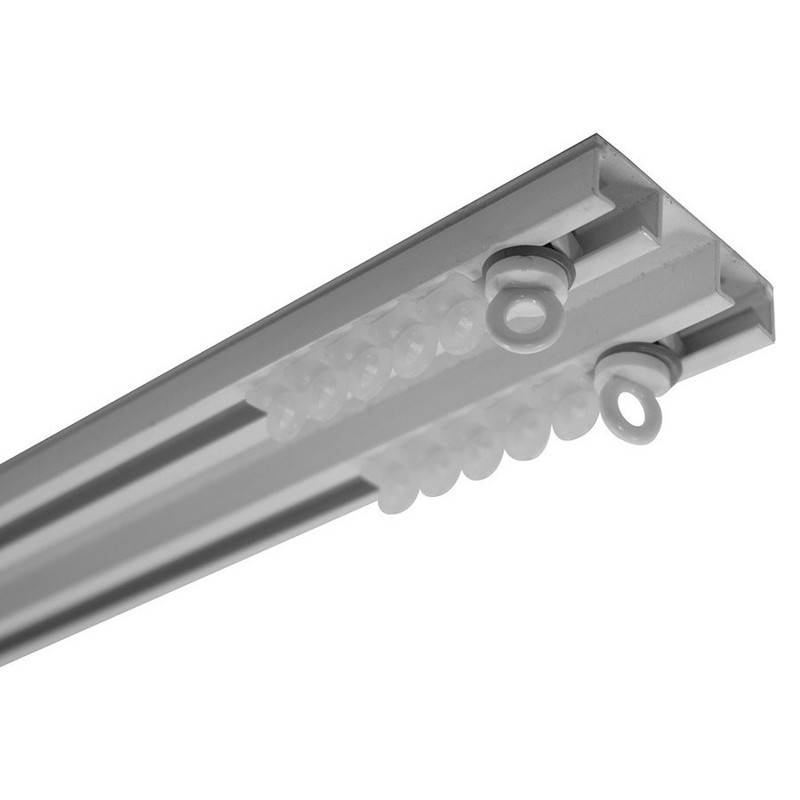 Anartisi - ΣΗΜΑΝΤΙΚΟ: Σε περίπτωση διαφοράς τιμής από το κατάστημα ισχύει παντα και μόνο η τιμή του καταστήματος Σιδηρόδρομος κουρτίνας διπλός Δανίας λευκός 4,5cm