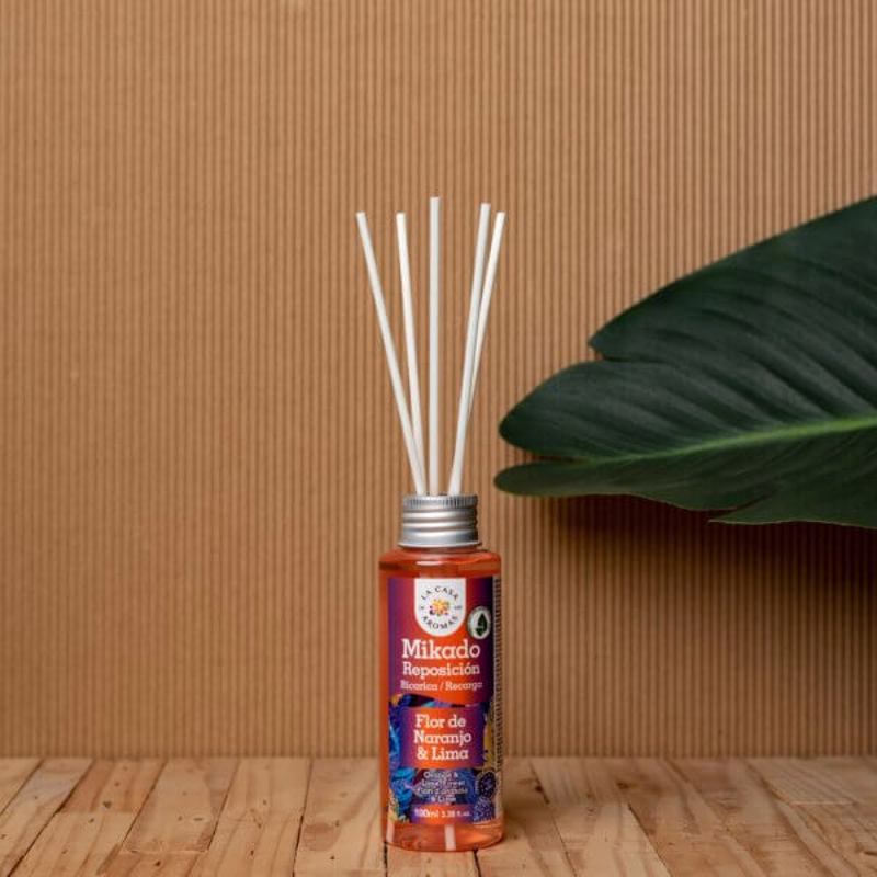 ΑΡΩΜΑΤΙΚΟ ΧΩΡΟΥ ΜΕ STICKS ΑΡΩΜΑ ΑΝΘΗ ΠΟΡΤΟΚΑΛΙΑΣ ΚΑΙ LIME 100ML 048426