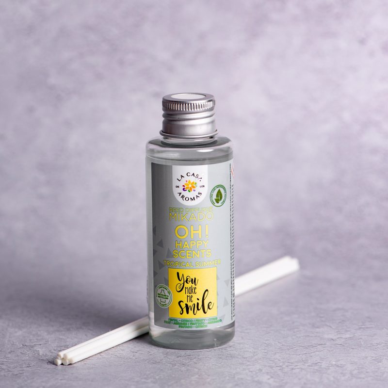 Αρωματικό χώρου με sticks tropical refill (happy scents) 100ml 053727