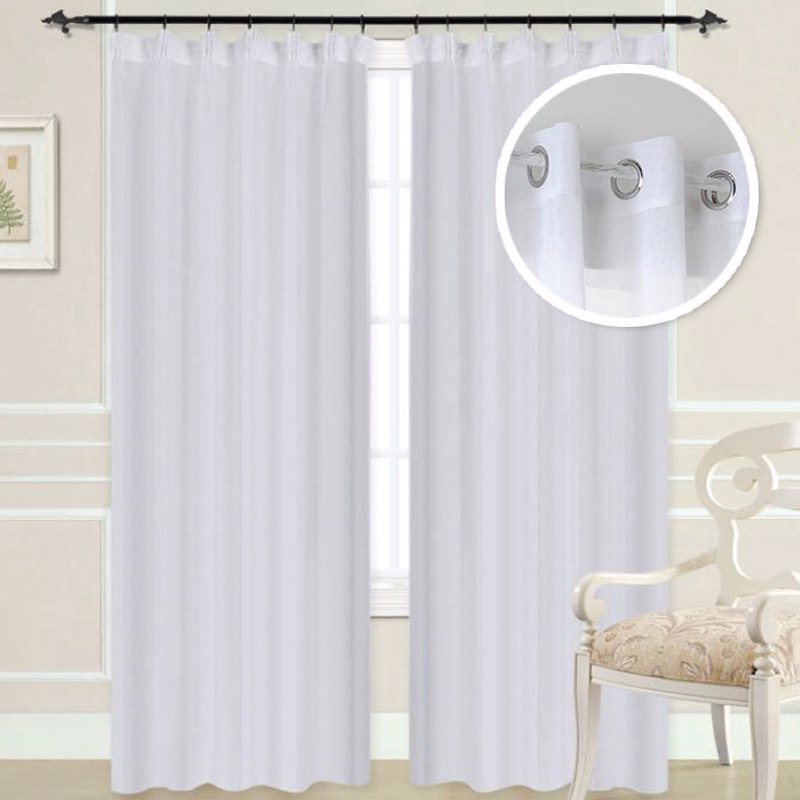 Κουρτίνες, στόρια agiovlasitishome - ΣΗΜΑΝΤΙΚΟ: Σε περίπτωση διαφοράς τιμής από το κατάστημα ισχύει παντα και μόνο η τιμή του καταστήματος Import Hellas Κουρτίνα Βουάλ 270x270 Λευκό με Τρουκς