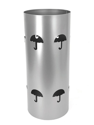 Import Hellas Ομπρελοθήκη Μεταλλική Φ19x44cm Νίκελ Ματ 57