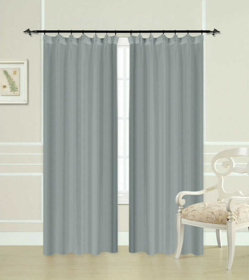 Import Hellas - ΣΗΜΑΝΤΙΚΟ: Σε περίπτωση διαφοράς τιμής από το κατάστημα ισχύει παντα και μόνο η τιμή του καταστήματος Import Hellas Κουρτίνα Blackout με Τρέσα 270x270 Γκρι