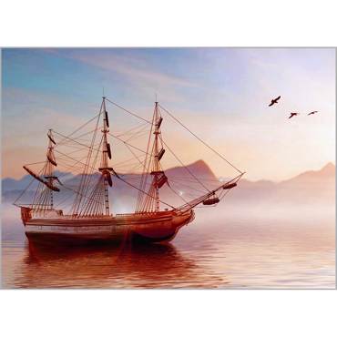 Ρόλερ με Ψηφιακή Εκτύπωση 'Sailboat' Α1314