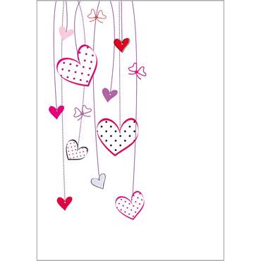 Ρόλερ με Ψηφιακή Εκτύπωση 'Καρδιές' Α1610