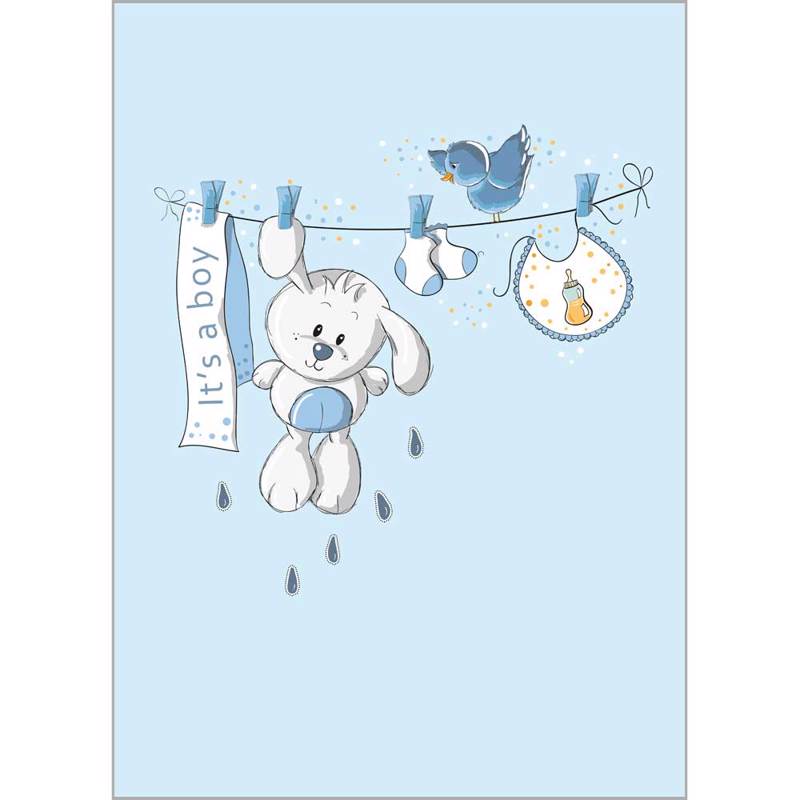 Κουρτίνες, στόρια agiovlasitishome - ΣΗΜΑΝΤΙΚΟ: Σε περίπτωση διαφοράς τιμής από το κατάστημα ισχύει παντα και μόνο η τιμή του καταστήματος Ρόλερ με Ψηφιακή Εκτύπωση 'It'S A Boy' Α1611