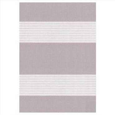 ZS113 Double Ρόλερ Ρυθμιζόμενης Σκίασης 'Zebra' με Ρίγα Μπεζ