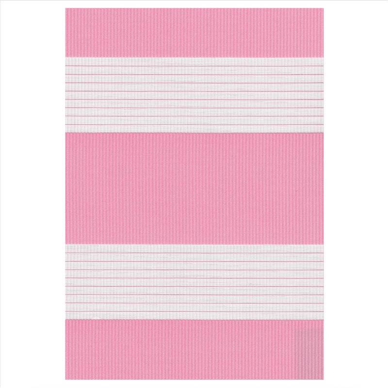 ZS219 Double Ρόλερ Ρυθμιζόμενης Σκίασης 'Zebra' Ροζ