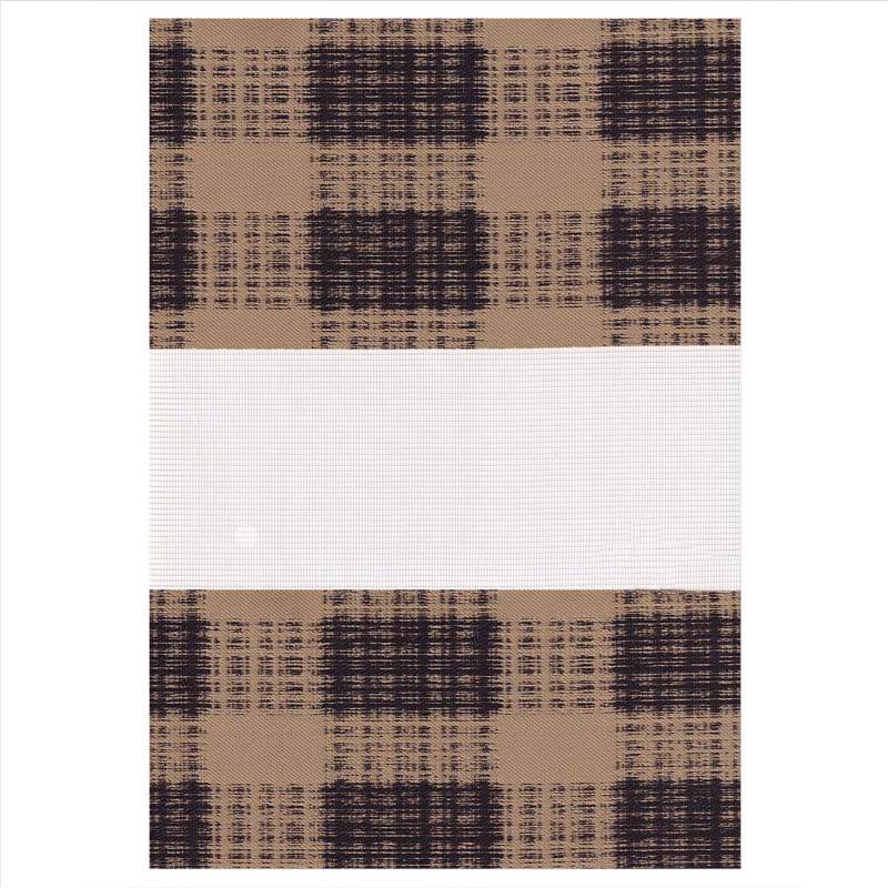 Κουρτίνες, στόρια agiovlasitishome - ΣΗΜΑΝΤΙΚΟ: Σε περίπτωση διαφοράς τιμής από το κατάστημα ισχύει παντα και μόνο η τιμή του καταστήματος ZK262 Double Ρόλερ Ρυθμιζόμενης Σκίασης 'Zebra' Καρό Κα