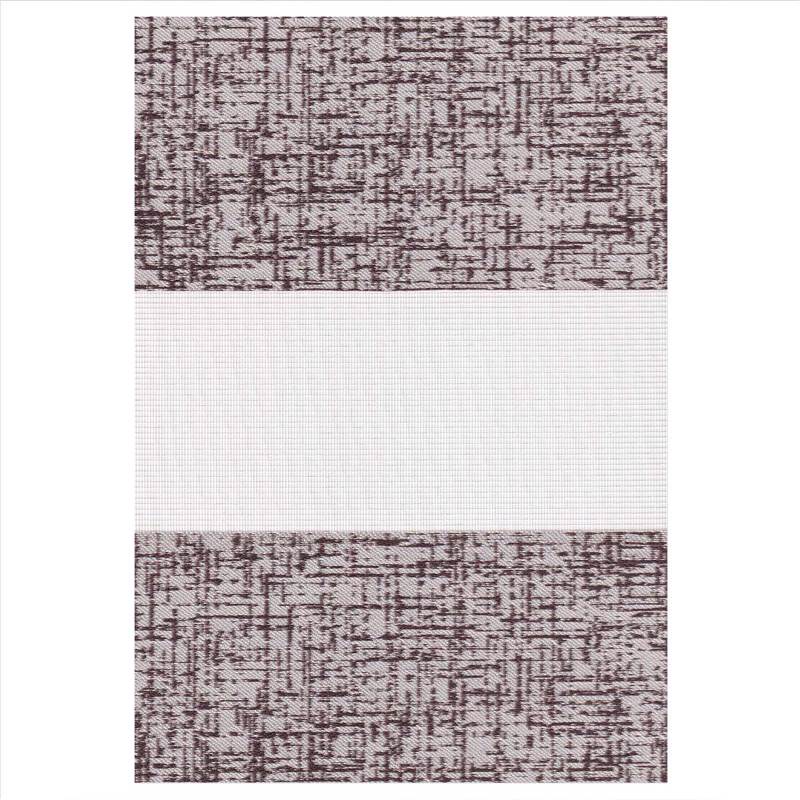 ZK300 Double Ρόλερ Ρυθμιζόμενης Σκίασης 'Zebra' Εκρού/Κ