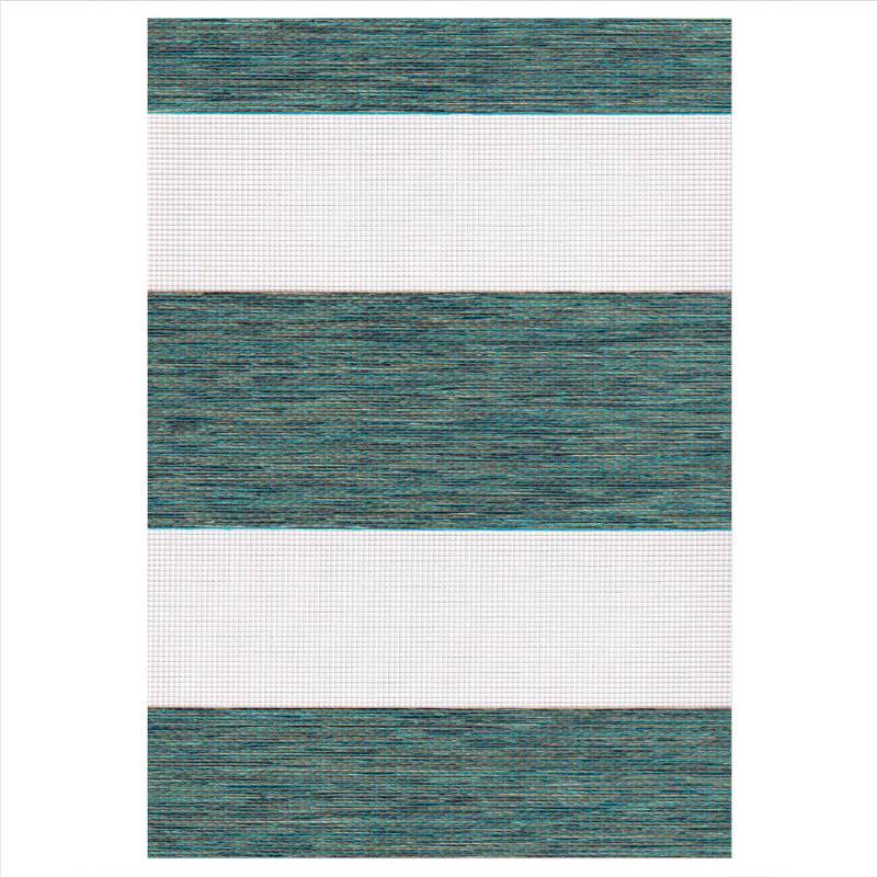 Κουρτίνες, στόρια agiovlasitishome - ΣΗΜΑΝΤΙΚΟ: Σε περίπτωση διαφοράς τιμής από το κατάστημα ισχύει παντα και μόνο η τιμή του καταστήματος ZK62 Double Ρόλερ Ρυθμιζόμενης Σκίασης 'Zebra' Πετρόλ