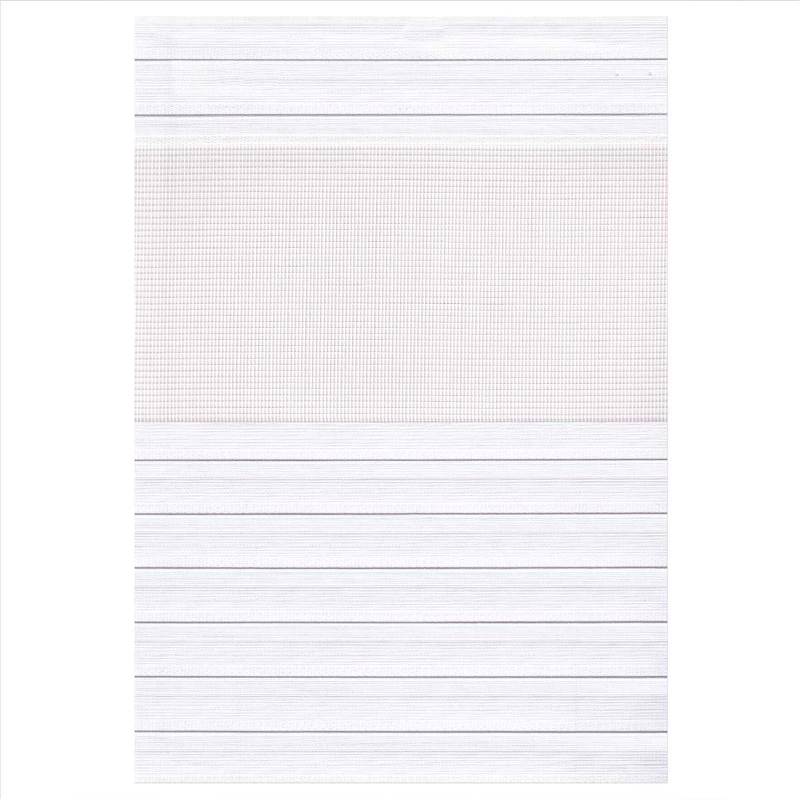 ZP263 Double Ρόλερ Ρυθμιζόμενης Σκίασης 'Zebra' Λευκό μ