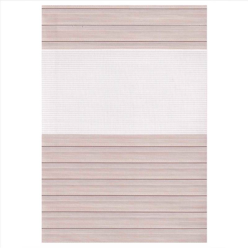 ZP264 Double Ρόλερ Ρυθμιζόμενης Σκίασης 'Zebra' Μπεζ με