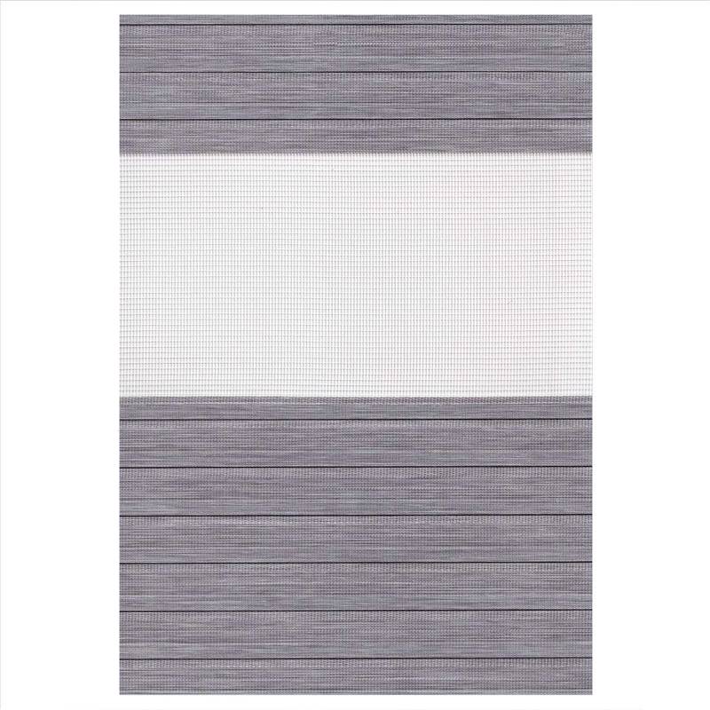 Κουρτίνες, στόρια agiovlasitishome - ΣΗΜΑΝΤΙΚΟ: Σε περίπτωση διαφοράς τιμής από το κατάστημα ισχύει παντα και μόνο η τιμή του καταστήματος ZP266 Double Ρόλερ Ρυθμιζόμενης Σκίασης 'Zebra' Γκρι με