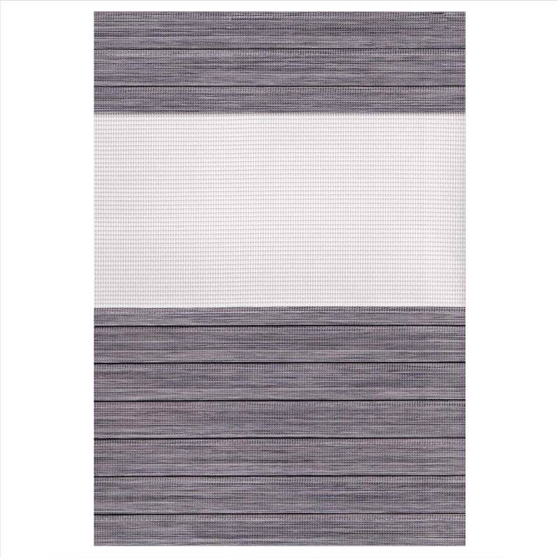 Κουρτίνες, στόρια agiovlasitishome - ΣΗΜΑΝΤΙΚΟ: Σε περίπτωση διαφοράς τιμής από το κατάστημα ισχύει παντα και μόνο η τιμή του καταστήματος ZP267 Double Ρόλερ Ρυθμιζόμενης Σκίασης 'Zebra' Γκρι/Ασ