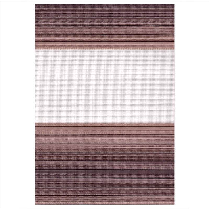 Κουρτίνες, στόρια agiovlasitishome - ΣΗΜΑΝΤΙΚΟ: Σε περίπτωση διαφοράς τιμής από το κατάστημα ισχύει παντα και μόνο η τιμή του καταστήματος ZP269 Double Ρόλερ Ρυθμιζόμενης Σκίασης 'Zebra' Καφέ με