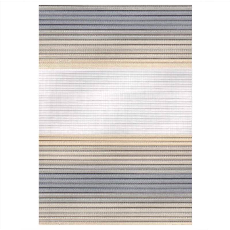 Κουρτίνες, στόρια agiovlasitishome - ΣΗΜΑΝΤΙΚΟ: Σε περίπτωση διαφοράς τιμής από το κατάστημα ισχύει παντα και μόνο η τιμή του καταστήματος ZP271 Double Ρόλερ Ρυθμιζόμενης Σκίασης 'Zebra' Μπεζ/Γκ