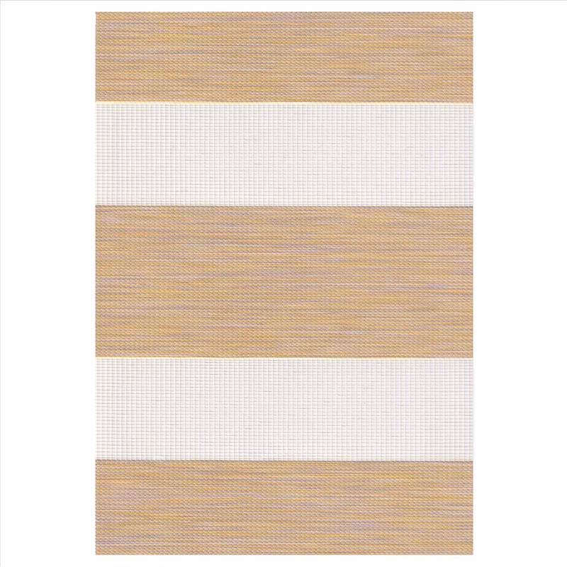 ZS224 Double Ρόλερ Ρυθμιζόμενης Σκίασης 'Zebra' Ριγέ Μπ