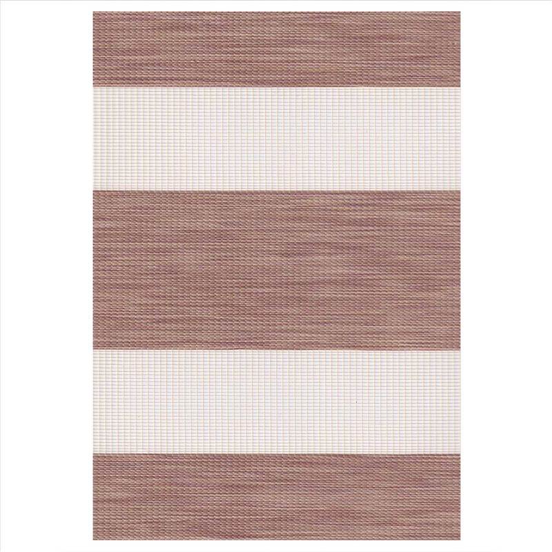 ZS225 Double Ρόλερ Ρυθμιζόμενης Σκίασης 'Zebra' Ριγέ Μπ