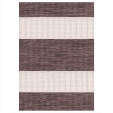 ZS228 Double Ρόλερ Ρυθμιζόμενης Σκίασης 'Zebra' Καφέ