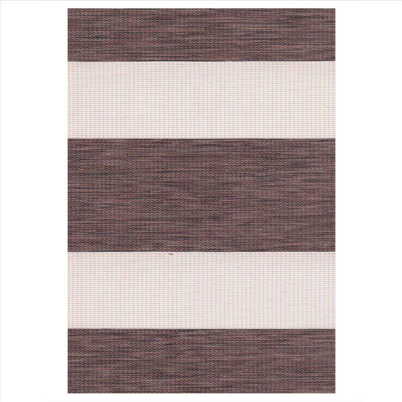 ZS228 Double Ρόλερ Ρυθμιζόμενης Σκίασης 'Zebra' Καφέ