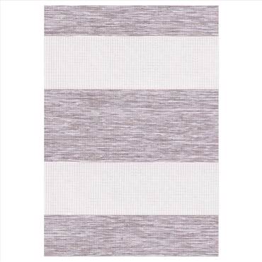 ZS231 Double Ρόλερ Ρυθμιζόμενης Σκίασης 'Zebra' Εκρού/Γκρι