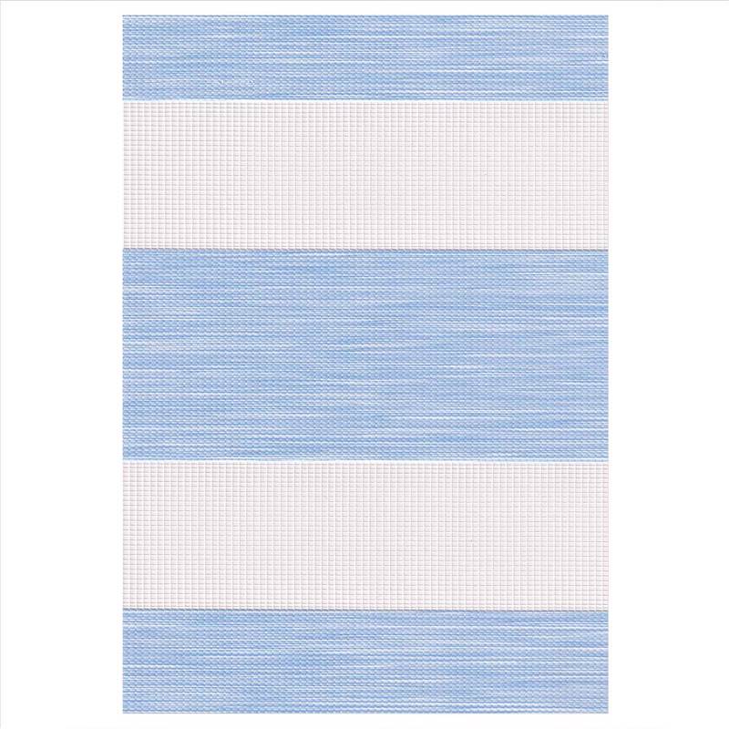 ZS237 Double Ρόλερ Ρυθμιζόμενης Σκίασης 'Zebra' Θαλασσί