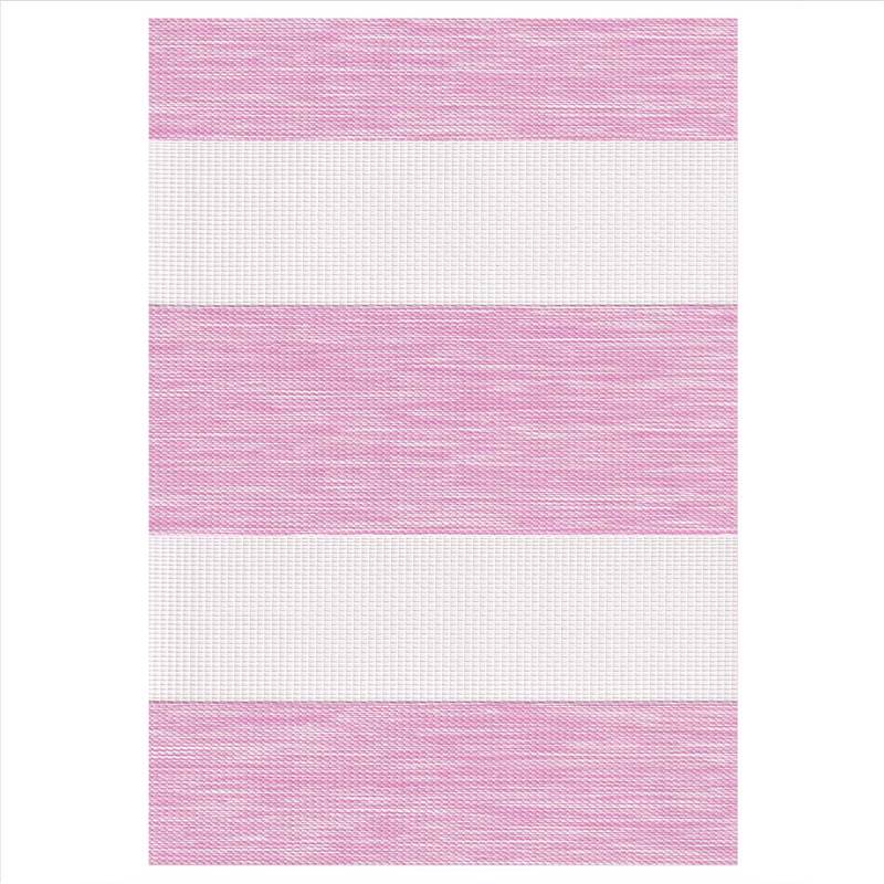 ZS238 Double Ρόλερ Ρυθμιζόμενης Σκίασης 'Zebra' Ροζ