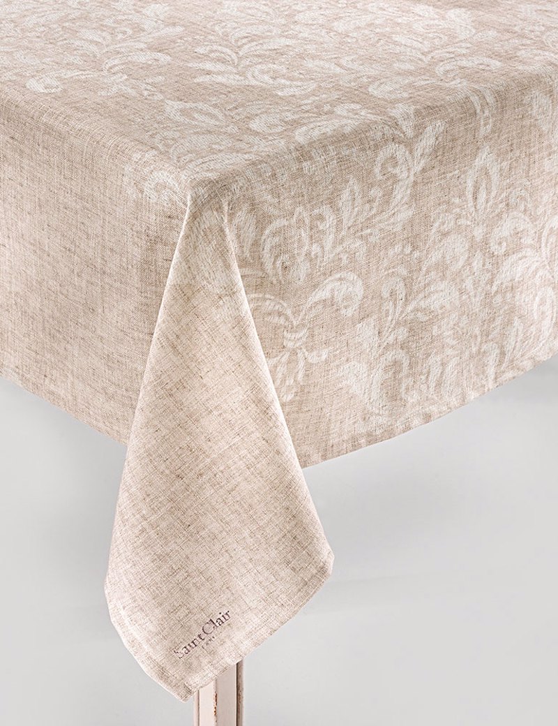 SAINT CLAIR ΤΡΑΠΕΖΟΜΑΝΤΗΛΟ ΛΙΝΟ 140Χ180 1005 BEIGE