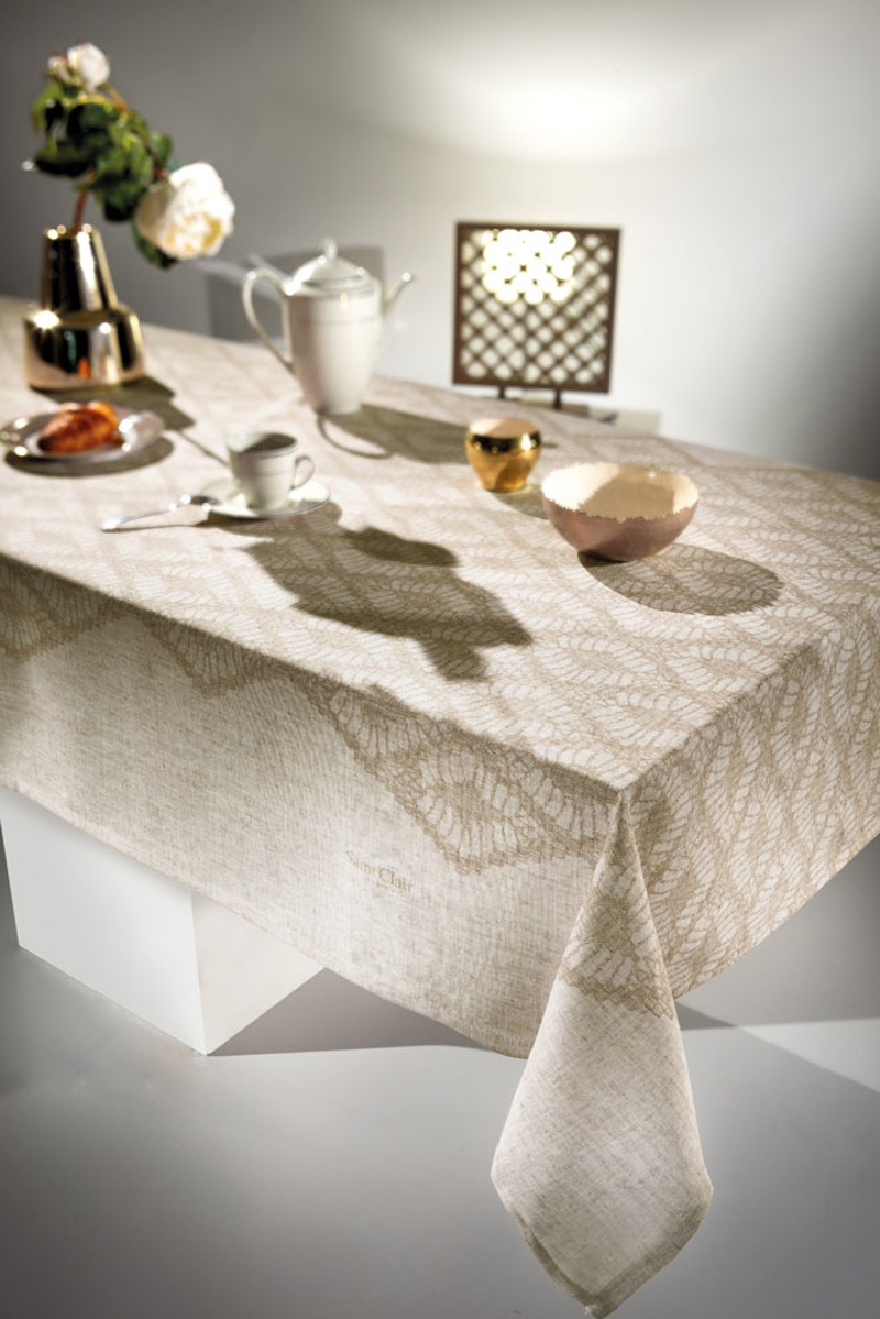 Τραπεζομάντηλα agiovlasitishome - ΣΗΜΑΝΤΙΚΟ: Σε περίπτωση διαφοράς τιμής από το κατάστημα ισχύει παντα και μόνο η τιμή του καταστήματος Saint Clair Τραπεζομάντηλο Λινό 140Χ250 1026 Natural